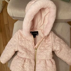 Pink winter puffer jacket 🧥🌸